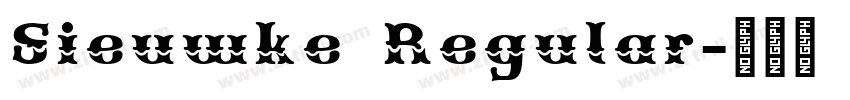 Sieuwke Regular字体转换